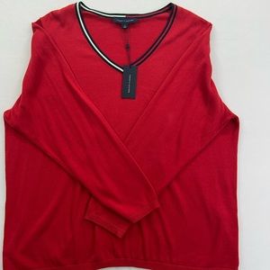Tommy Hilfiger 100% cotton Ivy V Neck Sweater 2XL